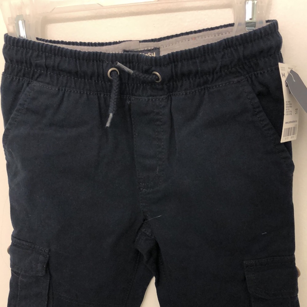 NWT OshKosh navy slim soft pants 3T unisex